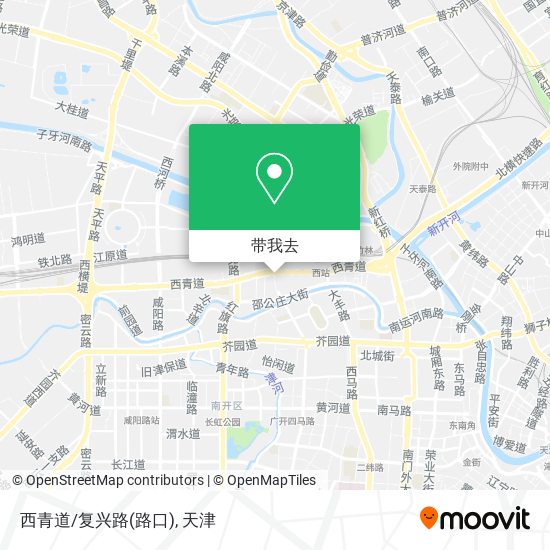 西青道/复兴路(路口)地图