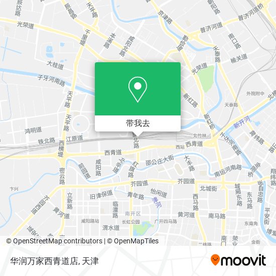 华润万家西青道店地图