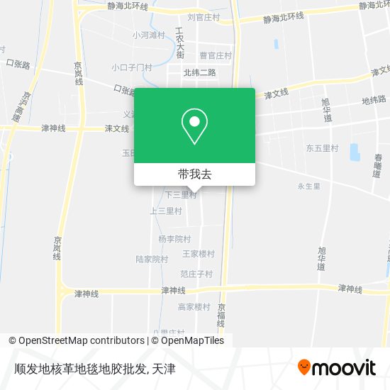 顺发地核革地毯地胶批发地图