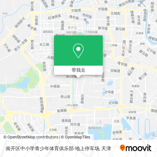 南开区中小学青少年体育俱乐部-地上停车场地图