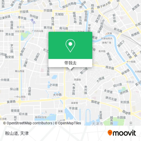 鞍山道地图