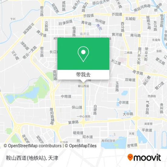 鞍山西道(地铁站)地图
