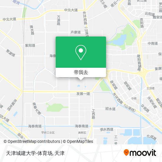 天津城建大学-体育场地图