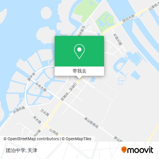 团泊中学地图