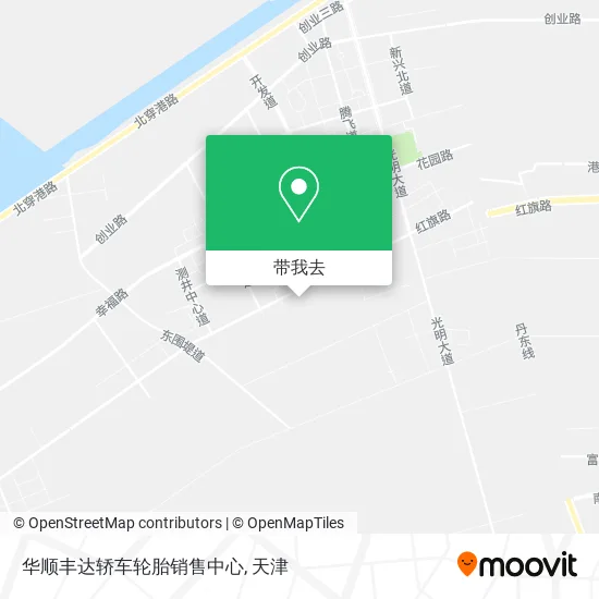 华顺丰达轿车轮胎销售中心地图