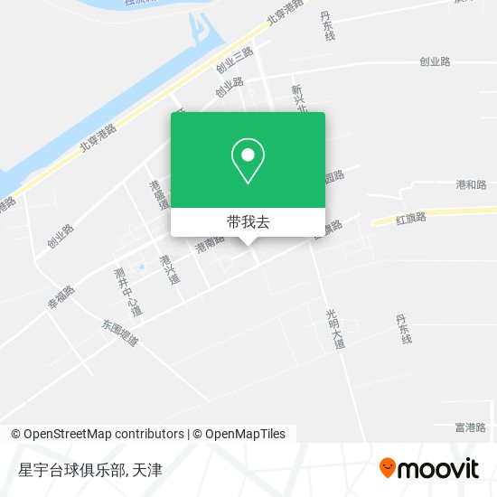星宇台球俱乐部地图