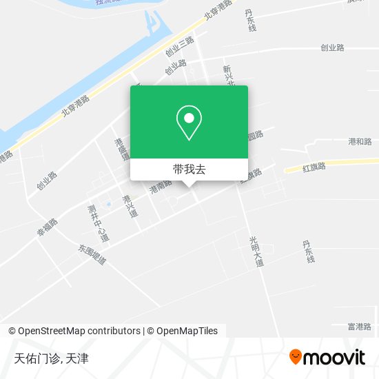 天佑门诊地图
