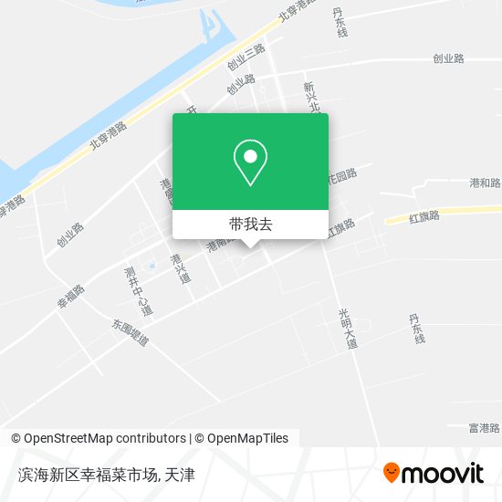 滨海新区幸福菜市场地图