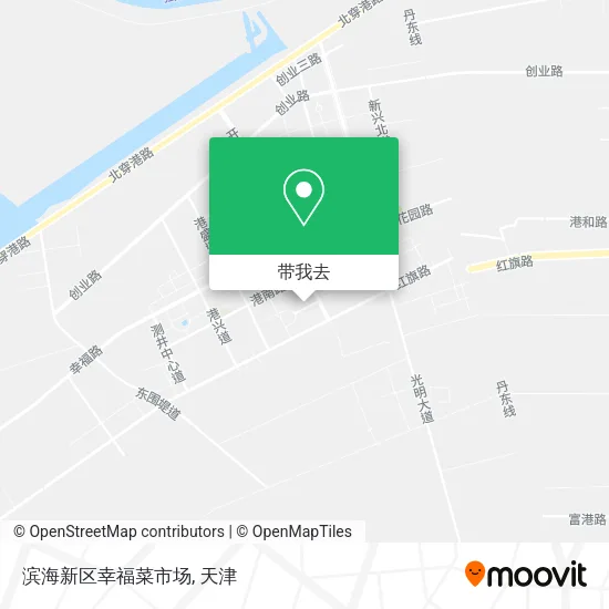 滨海新区幸福菜市场地图