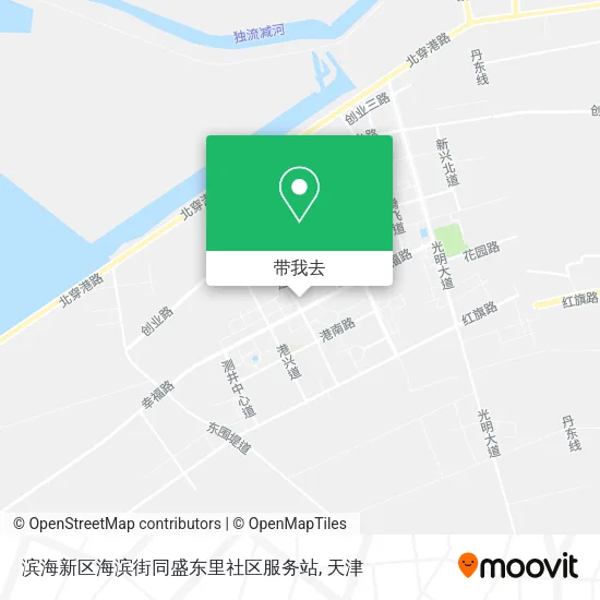 滨海新区海滨街同盛东里社区服务站地图
