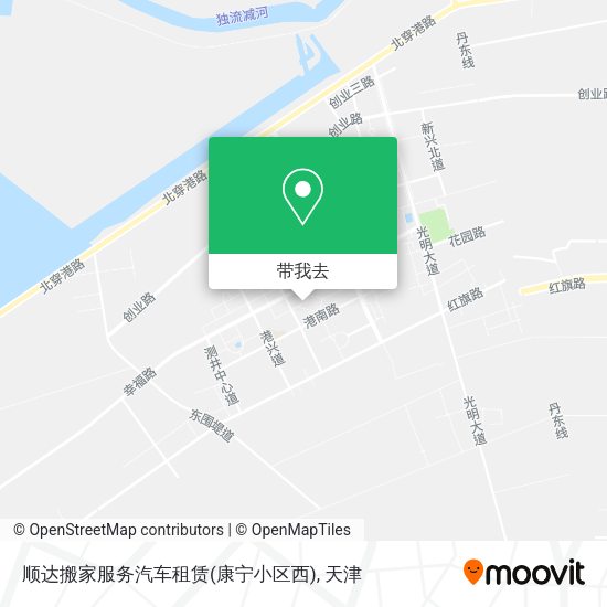 顺达搬家服务汽车租赁(康宁小区西)地图