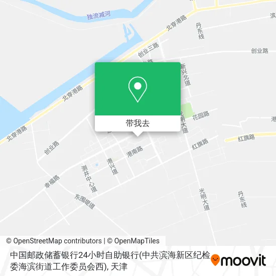 中国邮政储蓄银行24小时自助银行(中共滨海新区纪检委海滨街道工作委员会西)地图