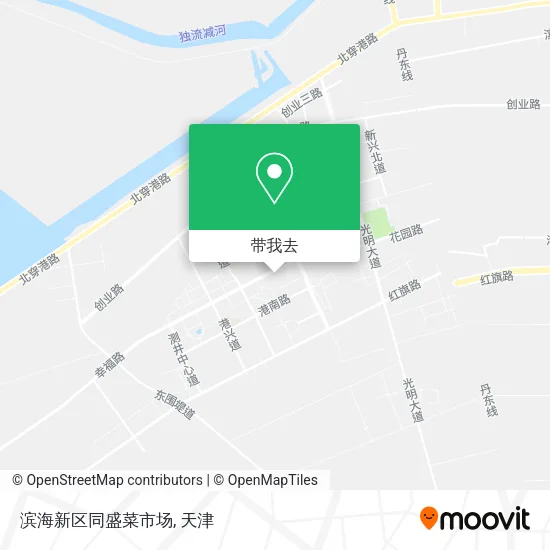 滨海新区同盛菜市场地图
