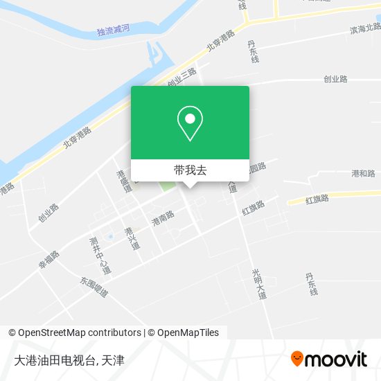 大港油田电视台地图