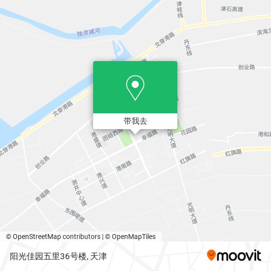 阳光佳园五里36号楼地图