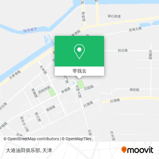 大港油田俱乐部地图