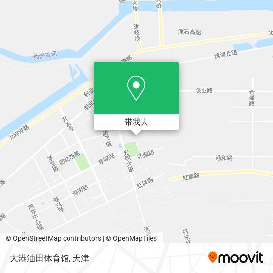 大港油田体育馆地图