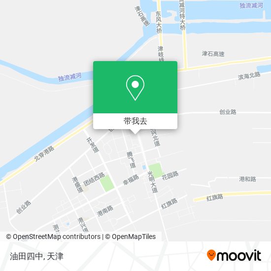 油田四中地图