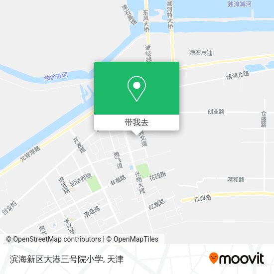 滨海新区大港三号院小学地图