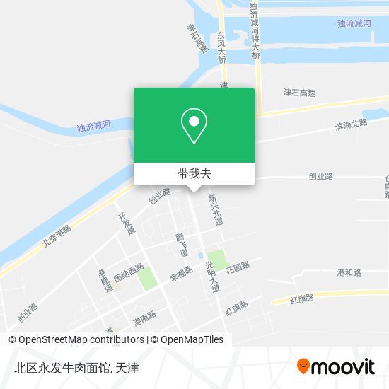 北区永发牛肉面馆地图