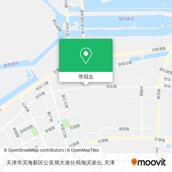 天津市滨海新区公安局大港分局海滨派出地图