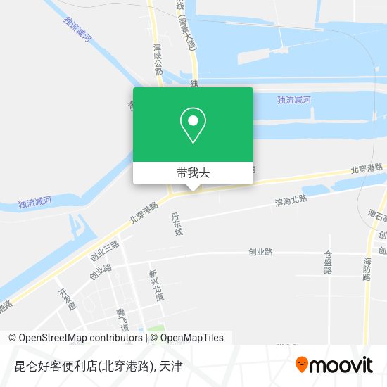 昆仑好客便利店(北穿港路)地图