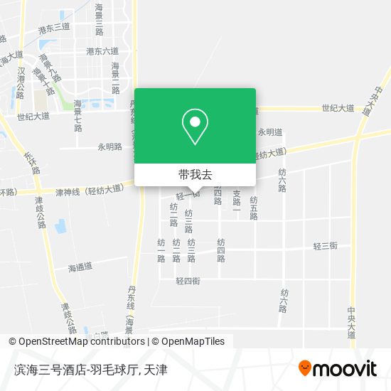 滨海三号酒店-羽毛球厅地图