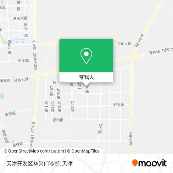 天津开发区华兴门诊部地图