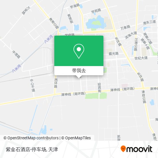 紫金石酒店-停车场地图