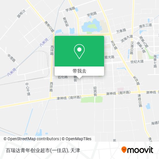 百瑞达青年创业超市(一佳店)地图