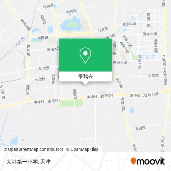 大港第一小学地图