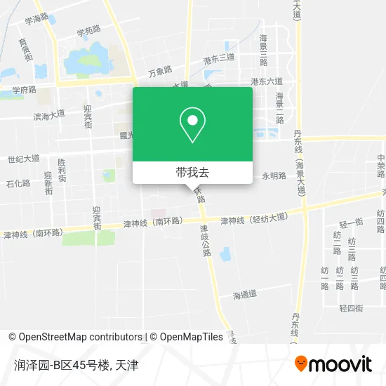 润泽园-B区45号楼地图
