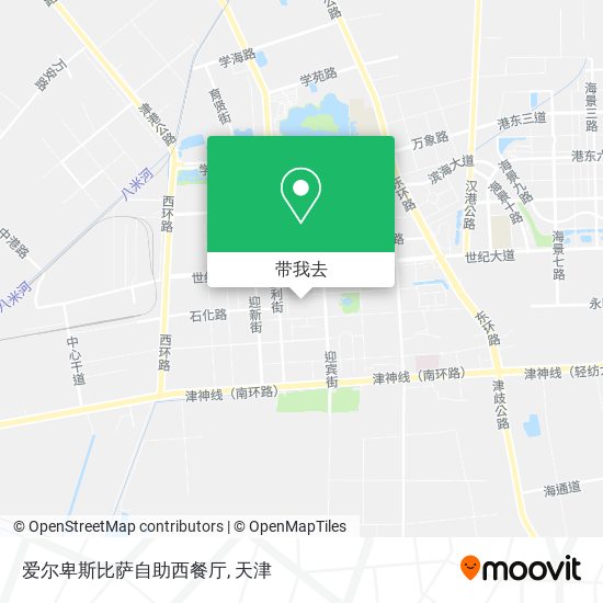 爱尔卑斯比萨自助西餐厅地图