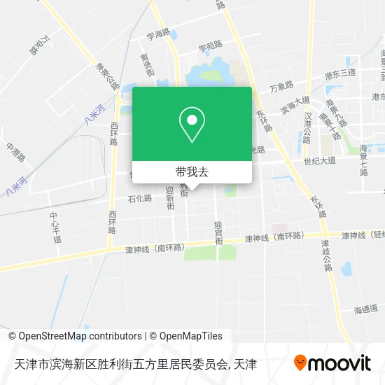 天津市滨海新区胜利街五方里居民委员会地图
