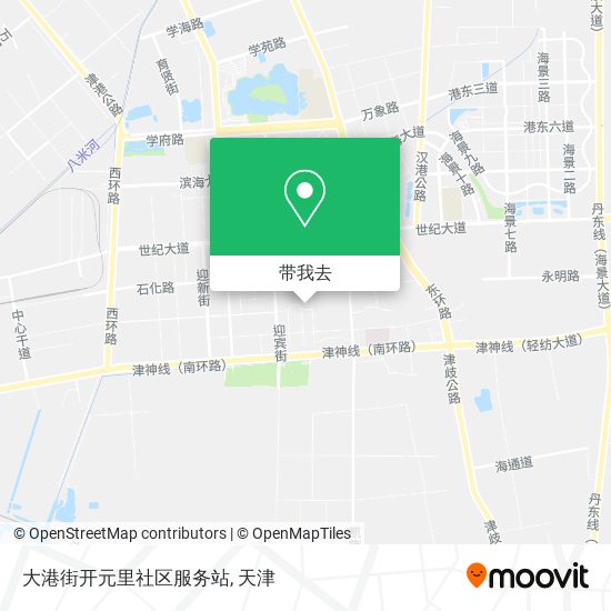 大港街开元里社区服务站地图