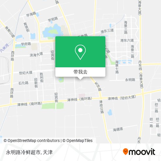 永明路冷鲜超市地图