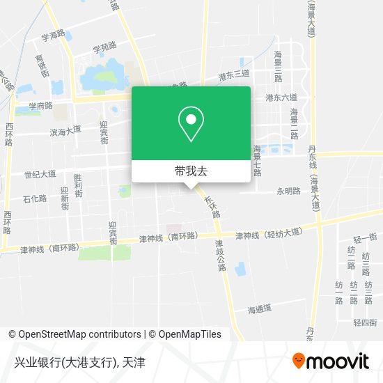 兴业银行(大港支行)地图