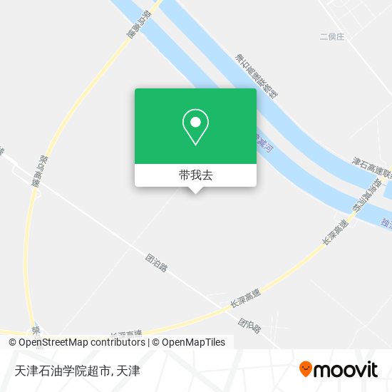 天津石油学院超市地图