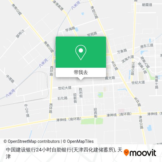 中国建设银行24小时自助银行(天津四化建储蓄所)地图