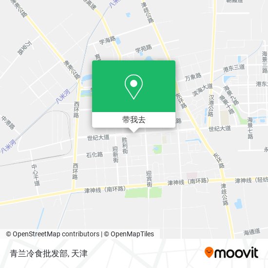 青兰冷食批发部地图