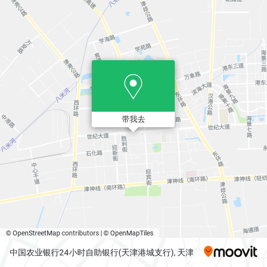 中国农业银行24小时自助银行(天津港城支行)地图