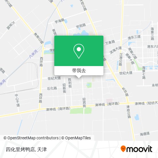 四化里烤鸭店地图