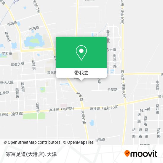家富足道(大港店)地图