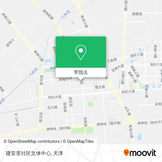 建安里社区文体中心地图
