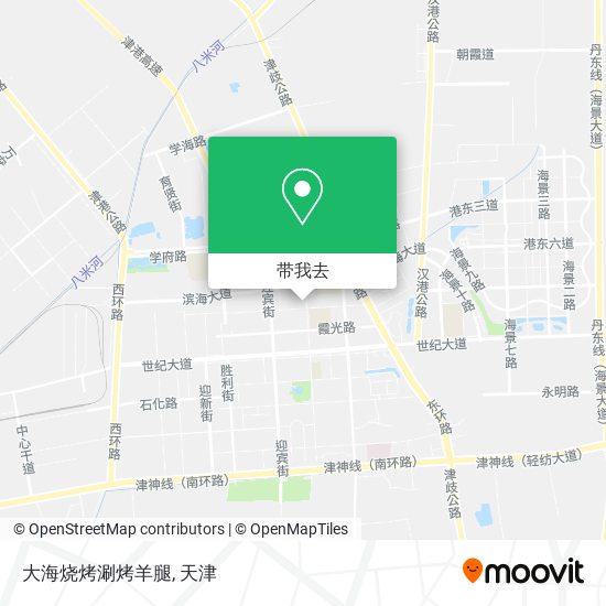 大海烧烤涮烤羊腿地图