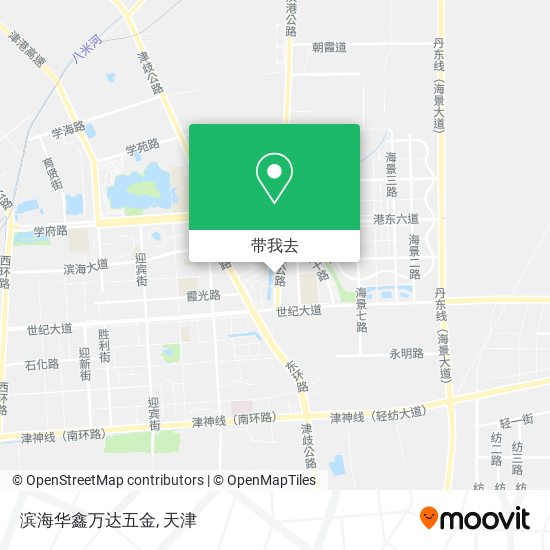 滨海华鑫万达五金地图