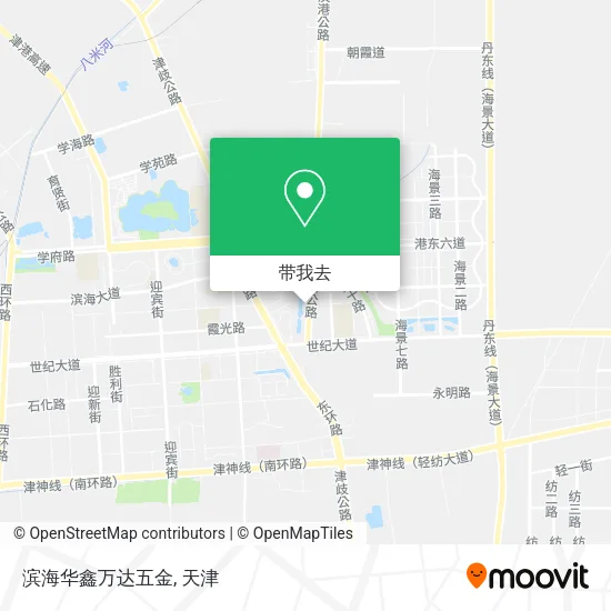 滨海华鑫万达五金地图