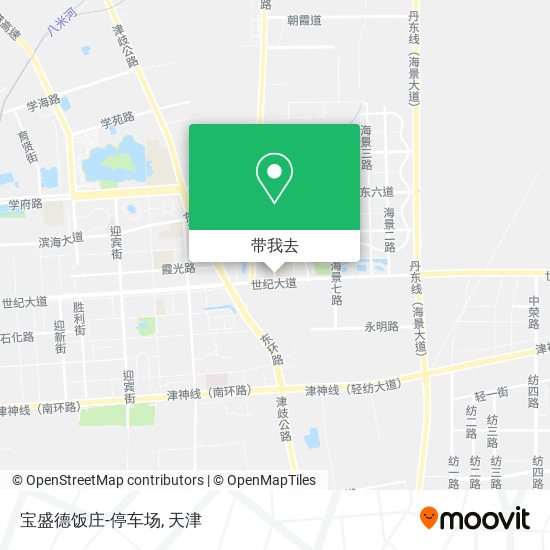 宝盛德饭庄-停车场地图