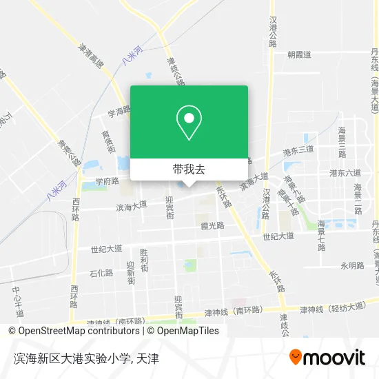 滨海新区大港实验小学地图