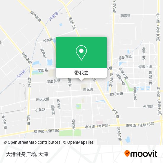 大港健身广场地图